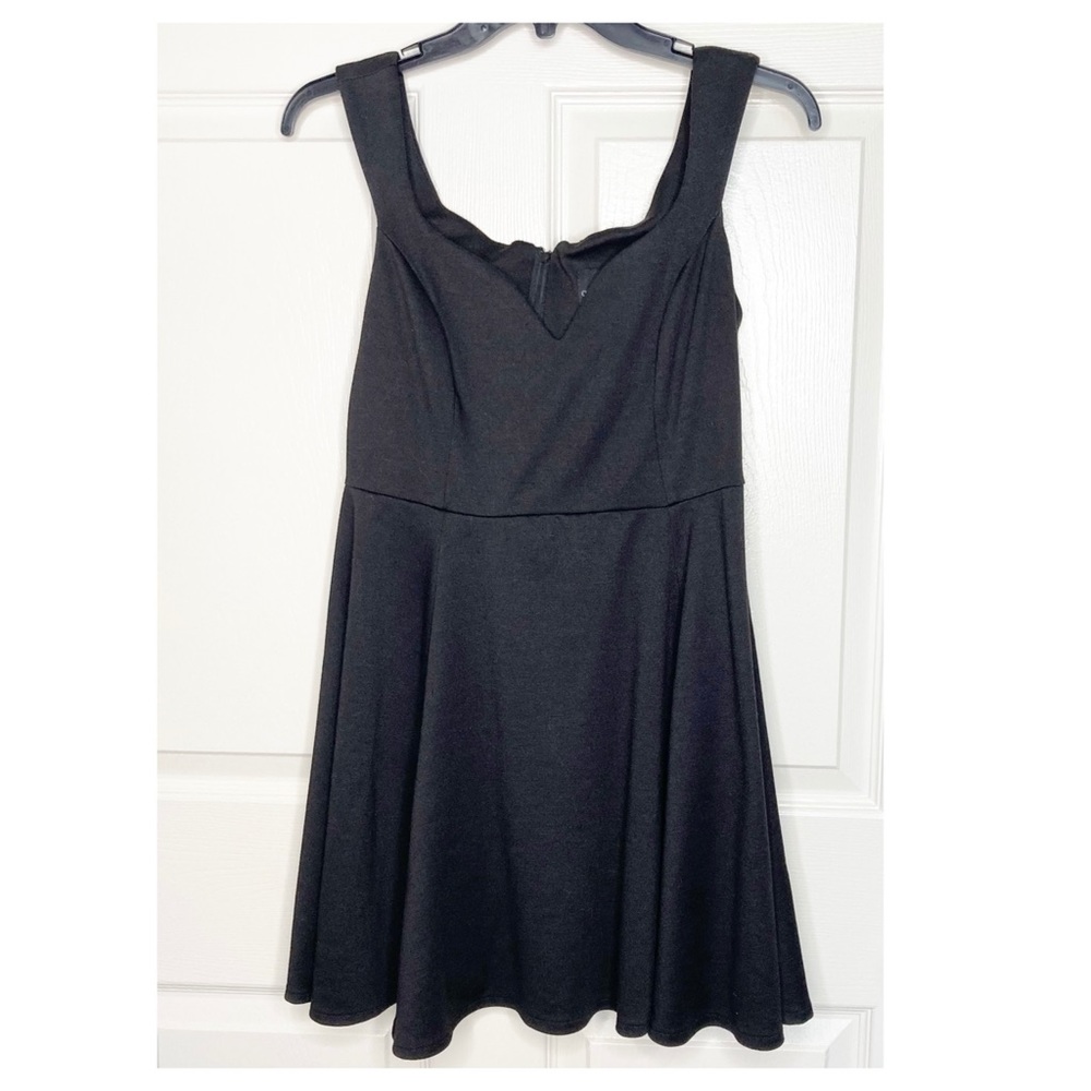 ASOS Petite Sweetheart Bust Mini Black Tank Dress